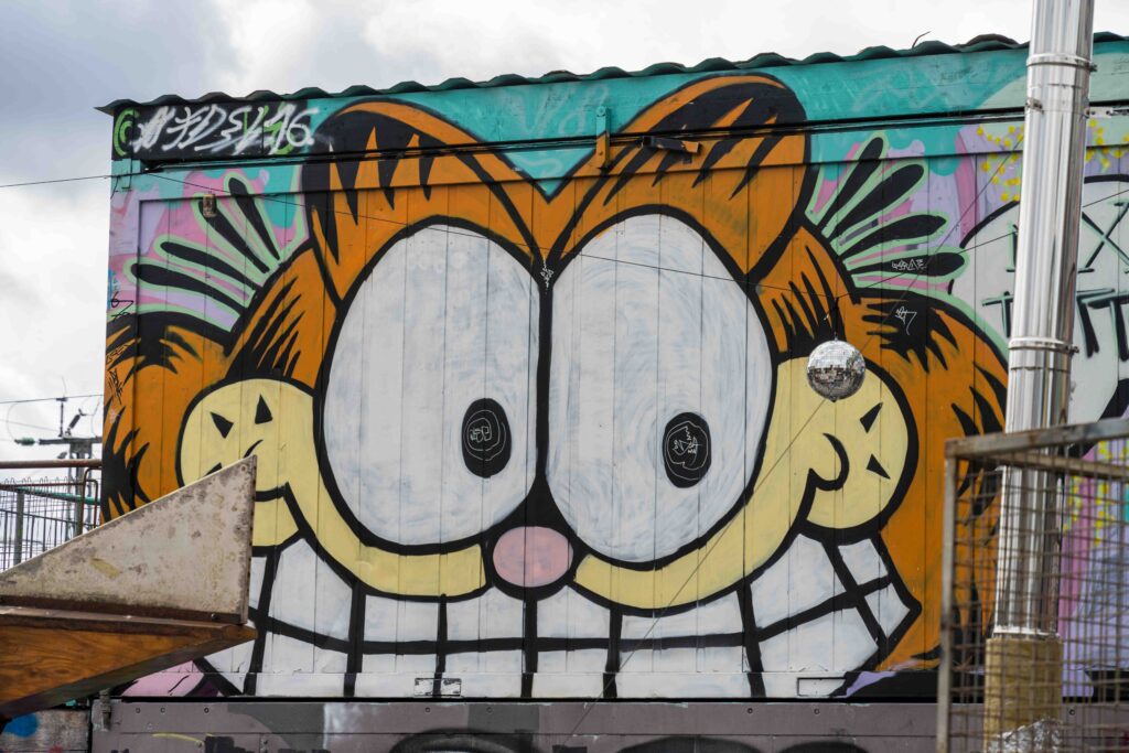 Garfield is looking