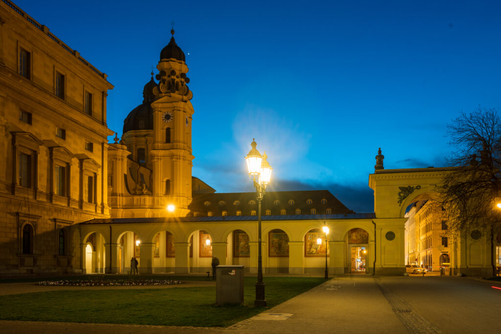 Blick Hofgarten Richtung Westen