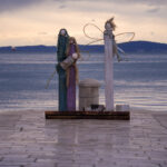 Windige Weihnachten am Meer